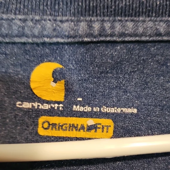 Carhartt Men's Navy Short Sleeve Henley - Picture 2 of 5